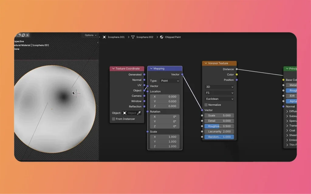 Procedural Chipped Paint Material