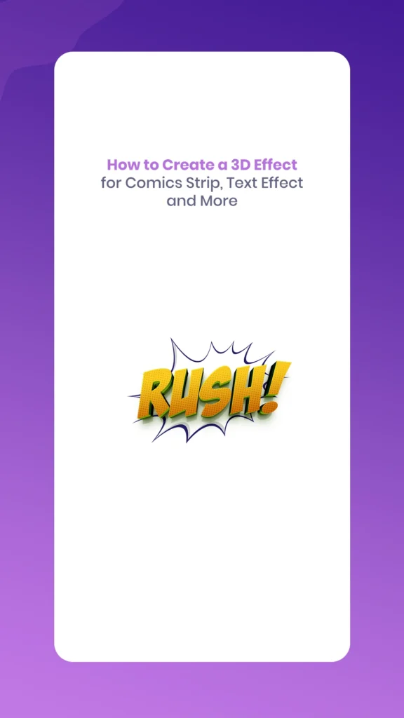 3D Effect for Comics