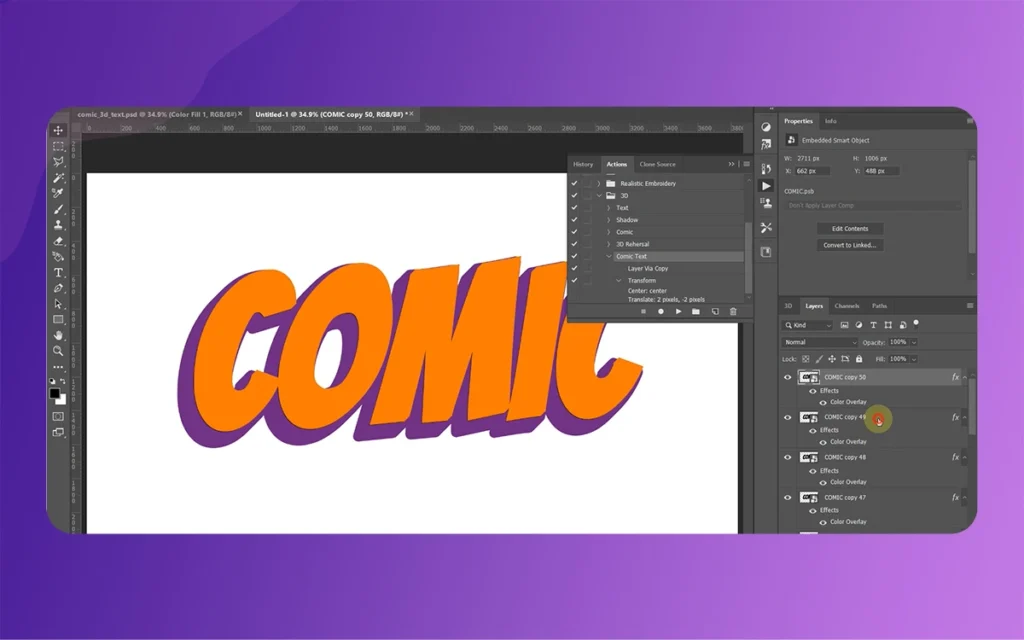 3D Effect for Comics