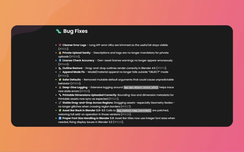BlenderKit Release Notes 3.16.1