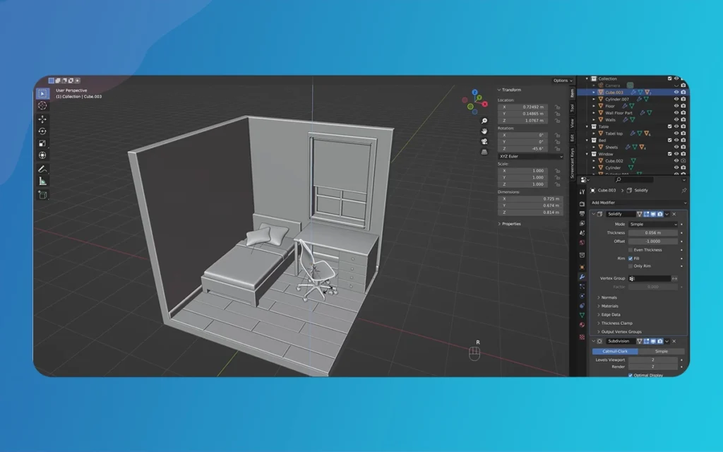 Isometric Bedroom Tutorial 