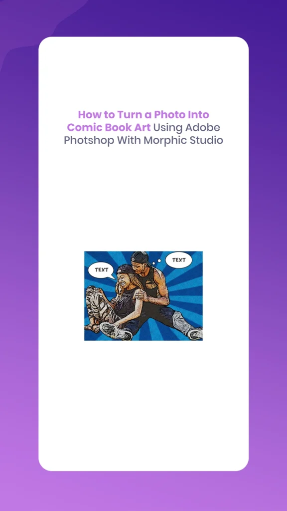 Photo into Comic Book Art