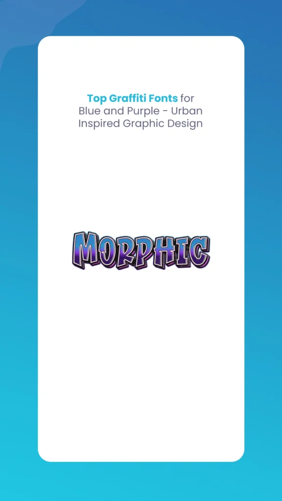 Graffiti Fonts Blue and Purple