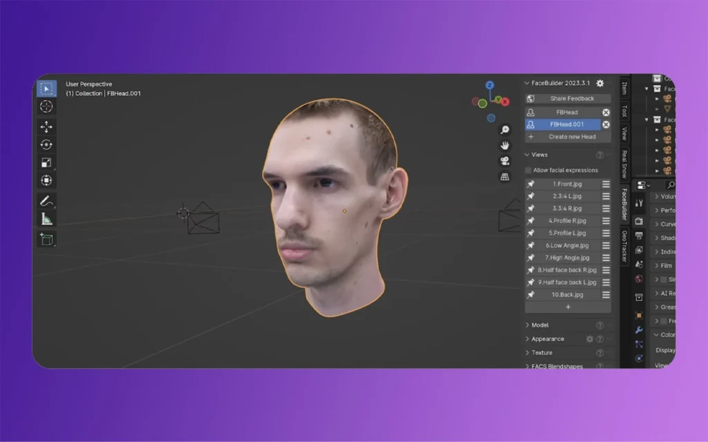 Photo or Image to 3D Face