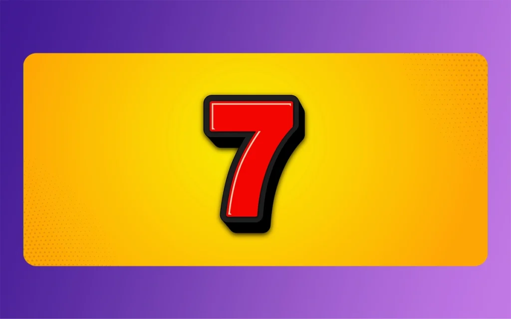 Big Number 7 Bold
