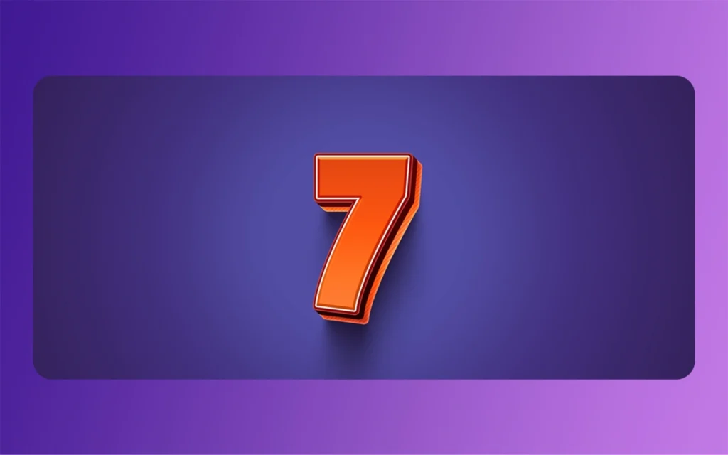 Big Number 7 Bold