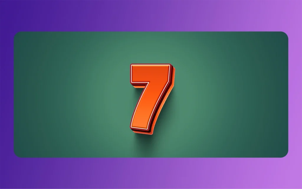 Big Number 7 Bold