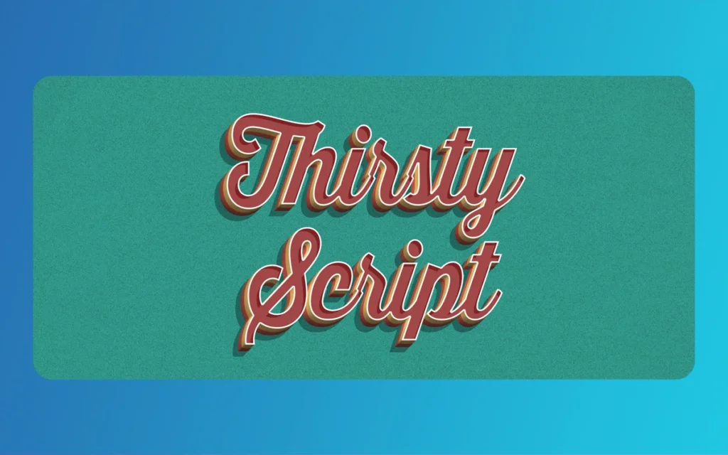 Retro Script Fonts