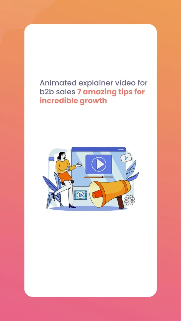 Animated explainer video for b2b sales