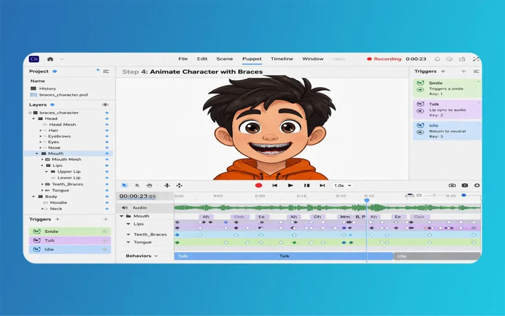 Cartoon Characters with Braces	