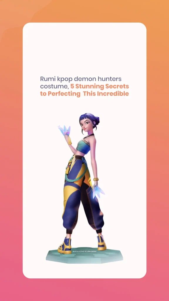 Rumi kpop demon hunters costume