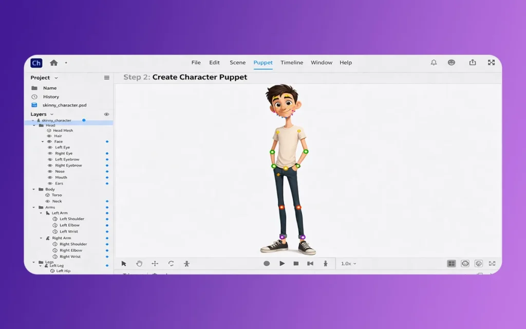 Skinny Cartoon Characters