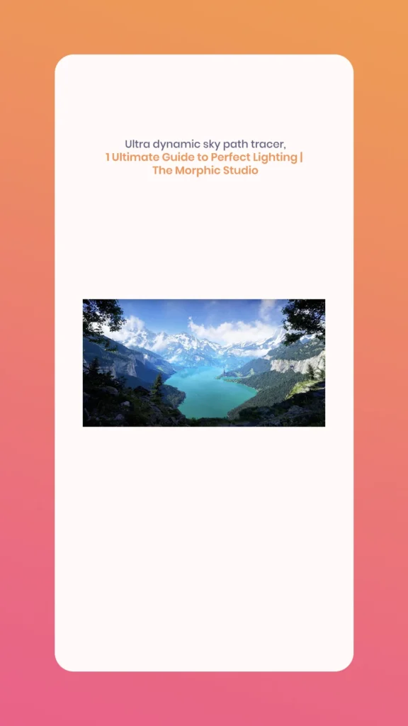 Ultra dynamic sky path tracer